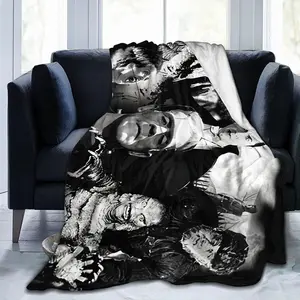 FJTP Horror Blanket Halloween Blanket Throw Blankets Ultra Soft Flannel Lightweight Throws for Couch, Bed, Sofa Bedroom Plush Fuzzy Flannel Microfiber Warm Thermal Blanket All Seasons Use Gift for Young Adults Men Women Boy Girl