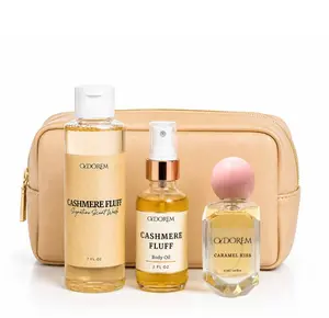 Women's Caramel Kiss & Cashmere Fluff Layer Bundle, Floral Fruity Fragrance EDP Perfume Spray with Vanilla, Women's Perfumes for Daily Wear