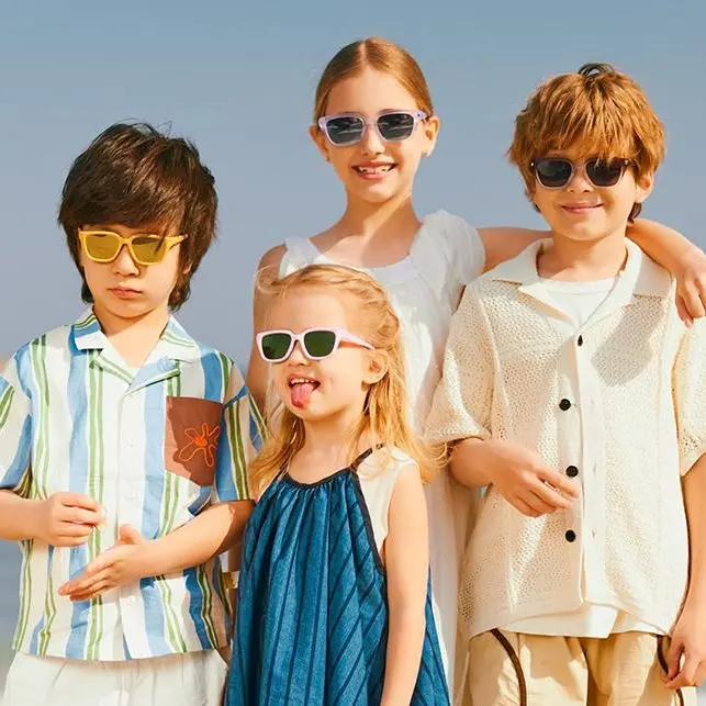 KIGO Parent-Child Matching Polarized Sunglasses, UV400 Shield, Flexible Unbreakable TPEE Frame, Lightweight Comfortable Eyewear for 0-12Y Active Kids & Family Hiking, Outdoor Play, Beach & Travel Use