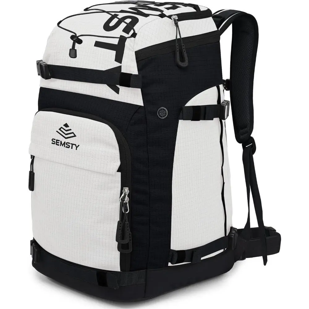 Ski Boot Bag, 55L/70L Waterproof Ski and Snowboard Boots Travel Backpack for Skis, Snowboard, Ski Helmet, Goggles, Gloves, Accessories