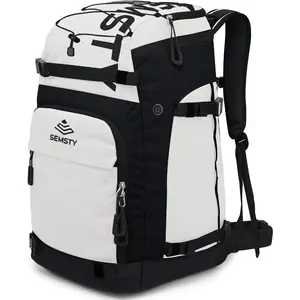 Ski Boot Bag, 55L/70L Waterproof Ski and Snowboard Boots Travel Backpack for Skis, Snowboard, Ski Helmet, Goggles, Gloves, Accessories
