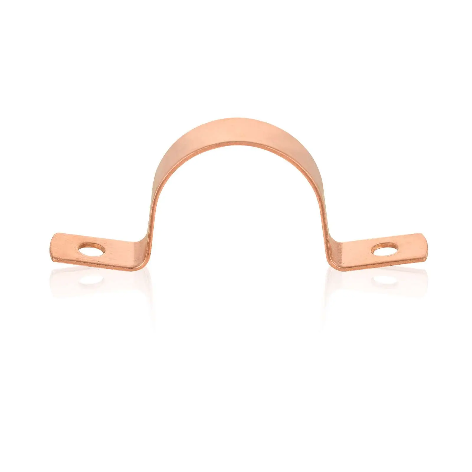 30-Pack 1" Copper Pipe Straps, Two Hole