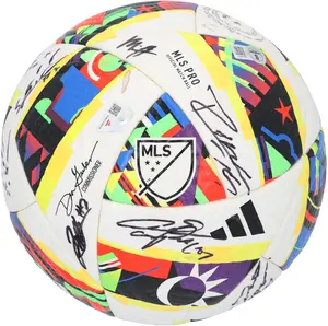 San Jose Earthquakes Autographed Match-Used Soccer Ball from the 2024 MLS Season with 22 Signatures - AE18351 - Fanatics Authentic Certified