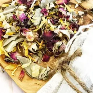 Organic Smudge Set / Energy Cleansing / Ritual / Altar / Purification / Sage/ Long-lasting/ Decoration