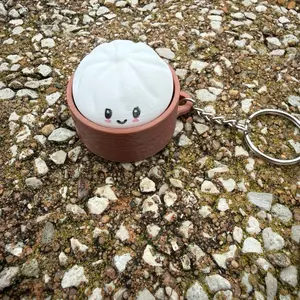 Dumpling Clicker Keychain