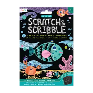 Friendly Fish Scratch and Scribble Mini Scratch Art Kit