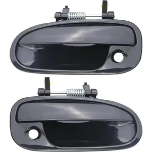 Exterior Door Handle w/Keyhole Compatible with Honda Civic 1996-2000 Replaces 72180S00004 72140S00004 Front Left Right Side Outside Door Handle