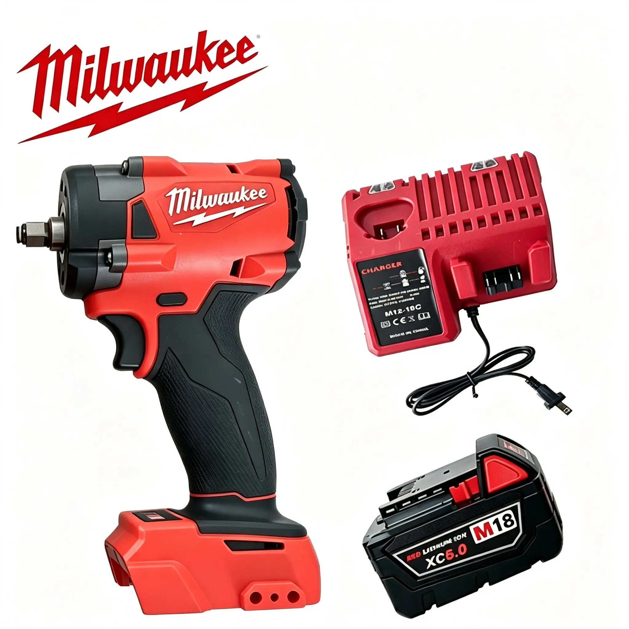Milwaukee M18 3/8" Brushless Impact Wrench - 600 FT-LBS Max Torque, 550 FT-LBS Fastening Torque for Auto Repair, Garage Use heavy duty removal nut repair tool car tool set power cordless maintenance equipment project home  automotive portable