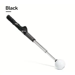 Retractable Golf Swing Trainer Right Handed Grip Training Aid Improve Swing Strength And Tempo Portable For Indoor Outdoor Use
