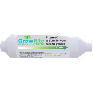 GrowRite Garden Hose Filter - Filtered Water for Your Organic Garden