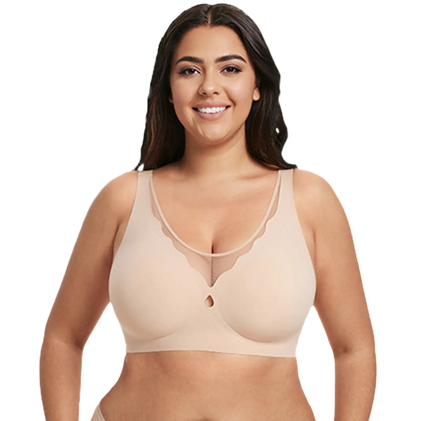 2026 New Anti-Sag Wireless Support Bra for Large Bust, U-Back Seamless Full Coverage Bra Smooths Back Fat DV10 underwear
