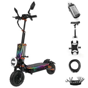 2025 REDDYDY RD1 6000W Dual Motor Electric Scooter for Adults - 55 MPH, 60V 43Ah Battery, 75-Mile Range, 11-Inch Off-Road Tires, Front and Rear Hydraulic Disc Brakes, Dual Suspension, Weight Limit 200 Kilograms, UL 2272 Certified
