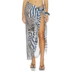 SEVEN WONDERS Xyla Front Tie Maxi Skirt in Sahara Black