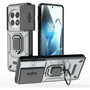For OnePlus13R Phone Case, Phone Case with Ring Stand, Double Layer Armor, Shock Absorption Rugged Phone Case
