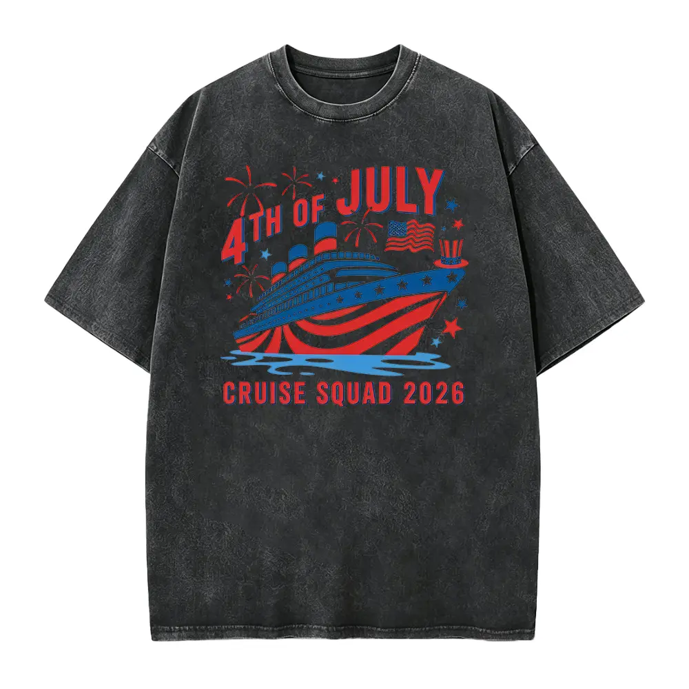 4th Of July Cruise Shirt, Cruise Squad 2026 Shirt, Patriotic Vacation Shirt, Family Cruise Shirt, America Trip Gift Shirt