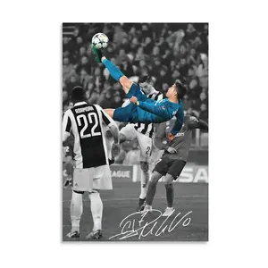 Cristiano Ronaldo Back CR7 Poster Decorative Painting Canvas Wall Art Living Room Posters Bedroom Painting Gift Print