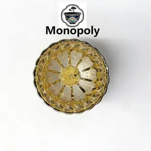 Handmade Gold Inlaid Peacock Tail Jianzhan Tea Cup, Kaleidoscope Glass Gongfu Tea Master Cup, Chinese Auspicious Tea Ware