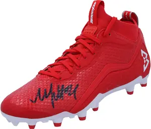 Marshawn Lynch Seattle Seahawks Autographed Red Beast Mode B.T.A Elite Football Cleats - Left Foot - Fanatics Authentic Certified