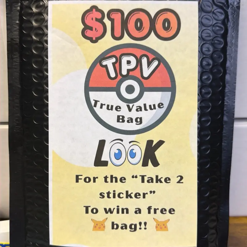 Pokemon TPV True Value Pack Bag