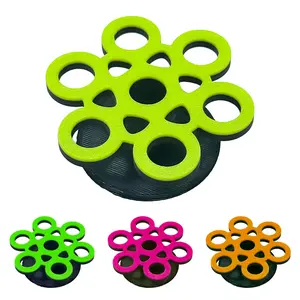 GlowRack UV Sand Frag Rack – Reef-Safe Coral Propagation Holder | Holds 7 Standard ½” Frag Plugs | Low-Profile, Substrate Base | Glows Under Reef Lighting | Handmade Aquarium Decor