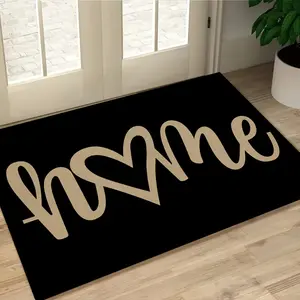 [Washable Heart Doormat] Washable Heart-Shaped Doormat | Entryways, Bathrooms, Living Rooms, Laundry Rooms, Home & Spring Decor