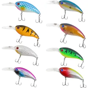 Deep Diving Crankbait Bass  Lures Hard Baits Wobble Multi Jointed Swimbait for Freshwater Saltwater Trout Walleye Redfish Pike Catfish