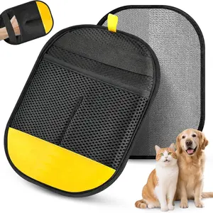 per hair removal gloves reusable cat electrostatic removal glove perfect gift Two-Way Brush Sticky Hair Remover for Cat & Dog Grooming Cleaning Tool #summervibes #petlovers
