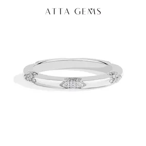 Classic D Color Lab-Created Moissanite Ring Jewelry for Women Unisex Wedding Band Daily Wear Lady's Gift for Her Perfect Ring R242