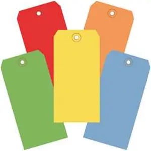Box Partners  4.75 x 2.38 in. Assorted Color 13 Point Shipping Tags - Pack of 1000
