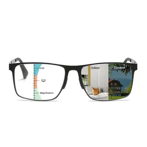 Progressive Multifocus Reading Glasses For Women And Men Photochromic Readers Anti-Blue Light Multifocal Glasses