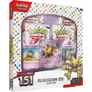 Pokémon 151 Alakazam Collection Box Scarlet & Violet Edition Trading Card Game Alakazam EX Cards