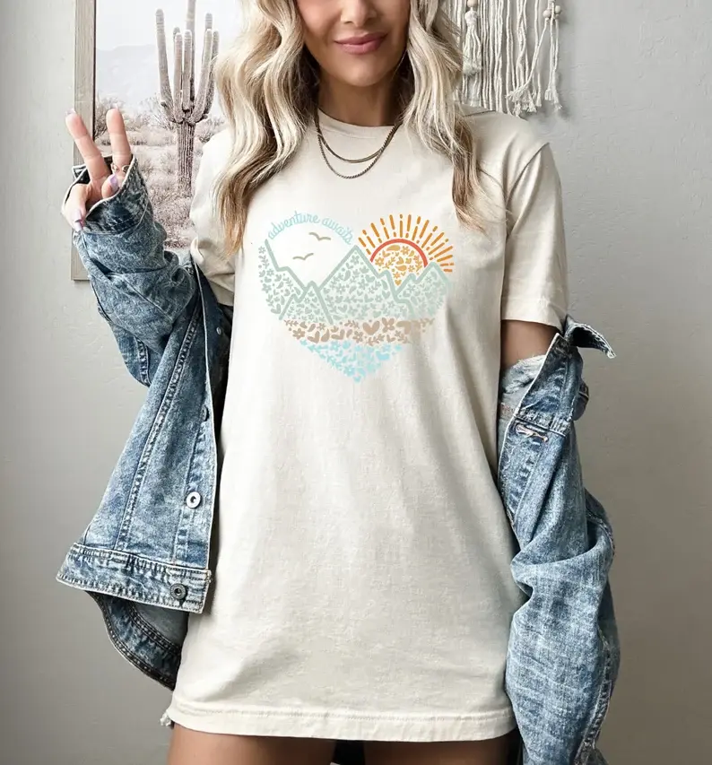Adventure Awaits Shirt, Camping Shirts, Mountain Shirt, Nature Lover Shirt