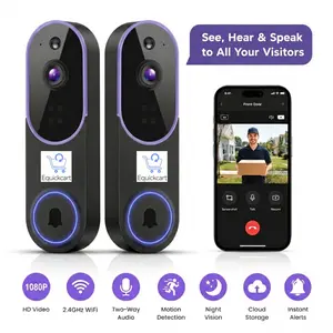 Smart WiFi Ring Video Doorbell Camera M52 (Pack of 2) - 1080P HD Video, Audio, Motion Detection, Night Vision, Mobile App Control, Wireless Home Security Camera System