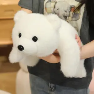 Doll Lovely Kids Appease Doll Pretty Home Decor Warm Polar Bear Plush Toys High Quality Fluffy Lifelike Polar Bear