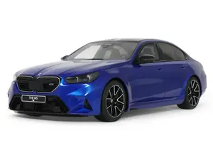 2024 BMW M5 (G90) Marina Bay Blue Metallic with Black Top 1/18 Model Car by GT Spirit