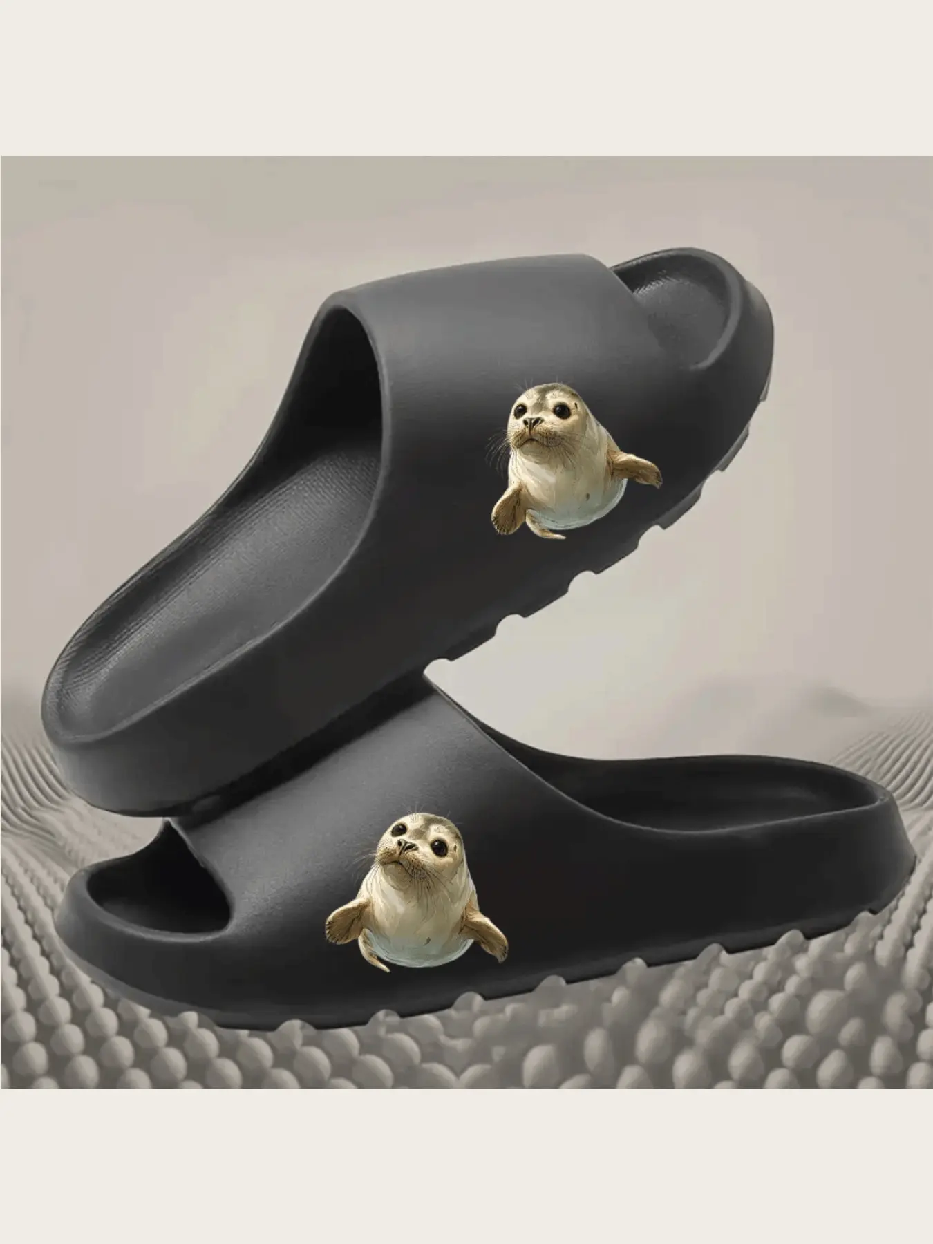 Cute Seal Pattern Slippers for Women Men Kids Comfortable Soft Sole Non-Slip Indoor Home Slippers Warm Cozy Winter Shoes Animal Print House Slippers Lightweight Breathable Footwear