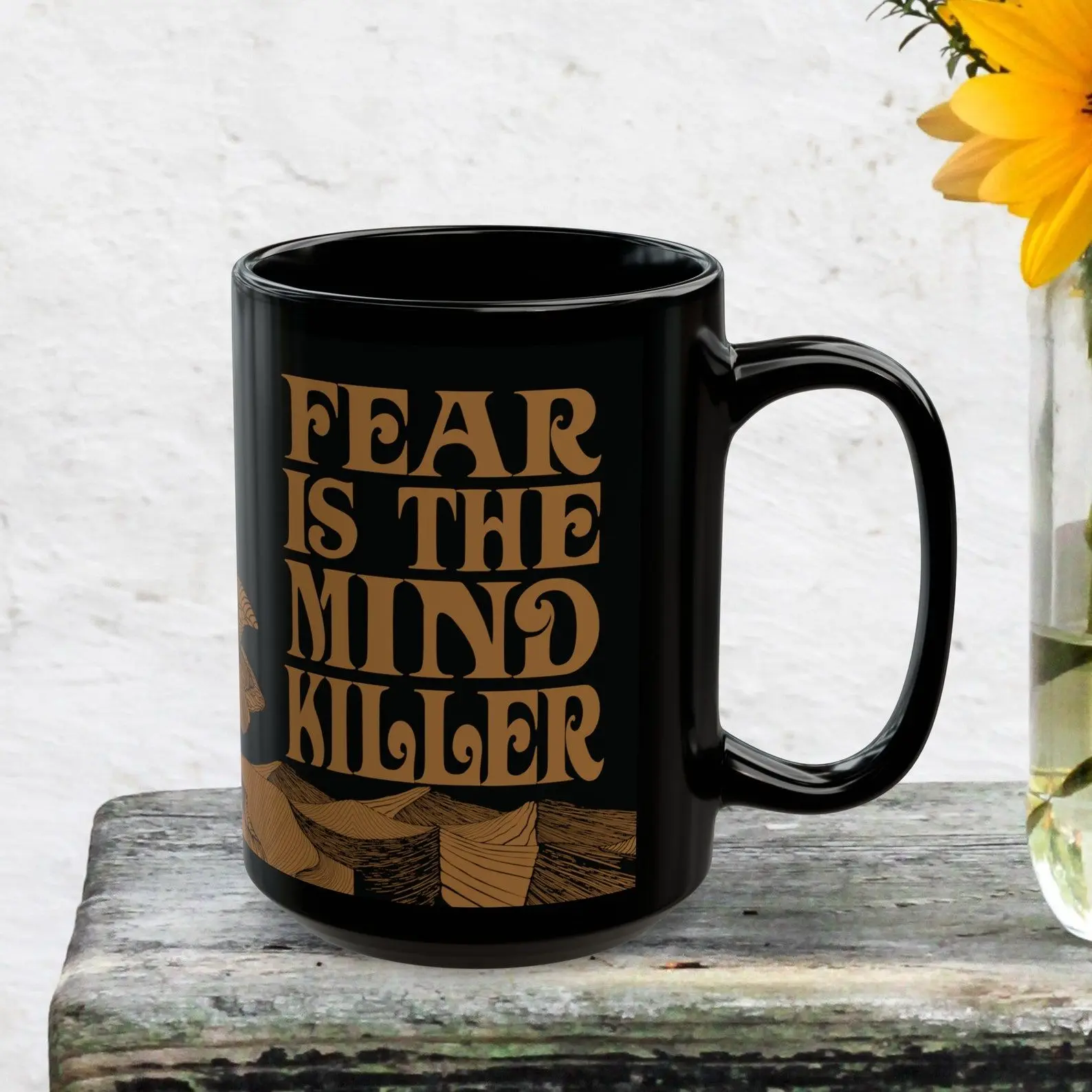 FEAR is the MIND KILLER Frank Herbert Dune Novel Coffee Mug
