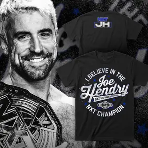 Joe Hendry I Believe In The NXT Champion T-Shirt  Size S-5XL Gildan 5000 Unisex 100% Cotton DTG Print Menswear