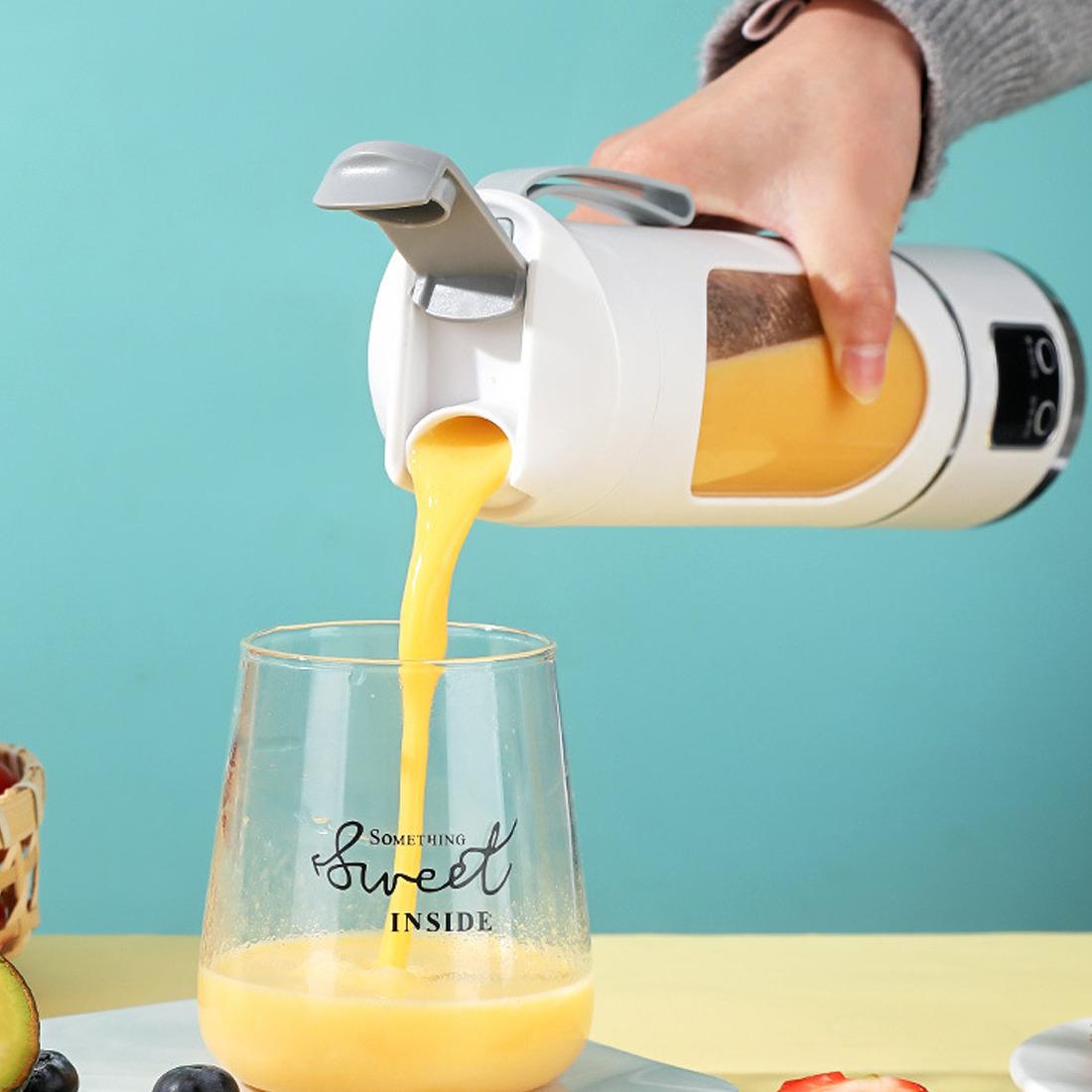 Portable USB Rechargeable Juicer Cup Electric Mixer Blender Smoothie Maker 450ml