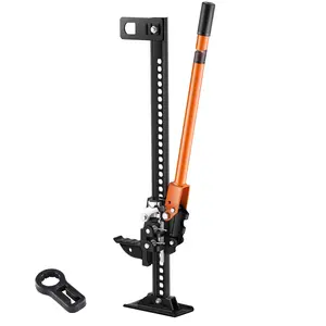 34-Inch Off-Road Farm Jack Hoist With 7000-Pound Lifting Capacity For Tractors, Trucks, ATVs And UTVs - High-Lift Mechanical Winch System, Heavy-Duty Steel Construction, Wide Base, Quick-Release Handle, Foldable Foot Pad