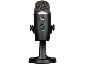 Blue Yeti Nano Premium USB Microphone for PC, Mac, Gaming, Recording, Streaming, Podcasting, Condenser Mic with Blue VO!CE Effects, Cardioid and Omni, No-Latency Monitoring - Blackout