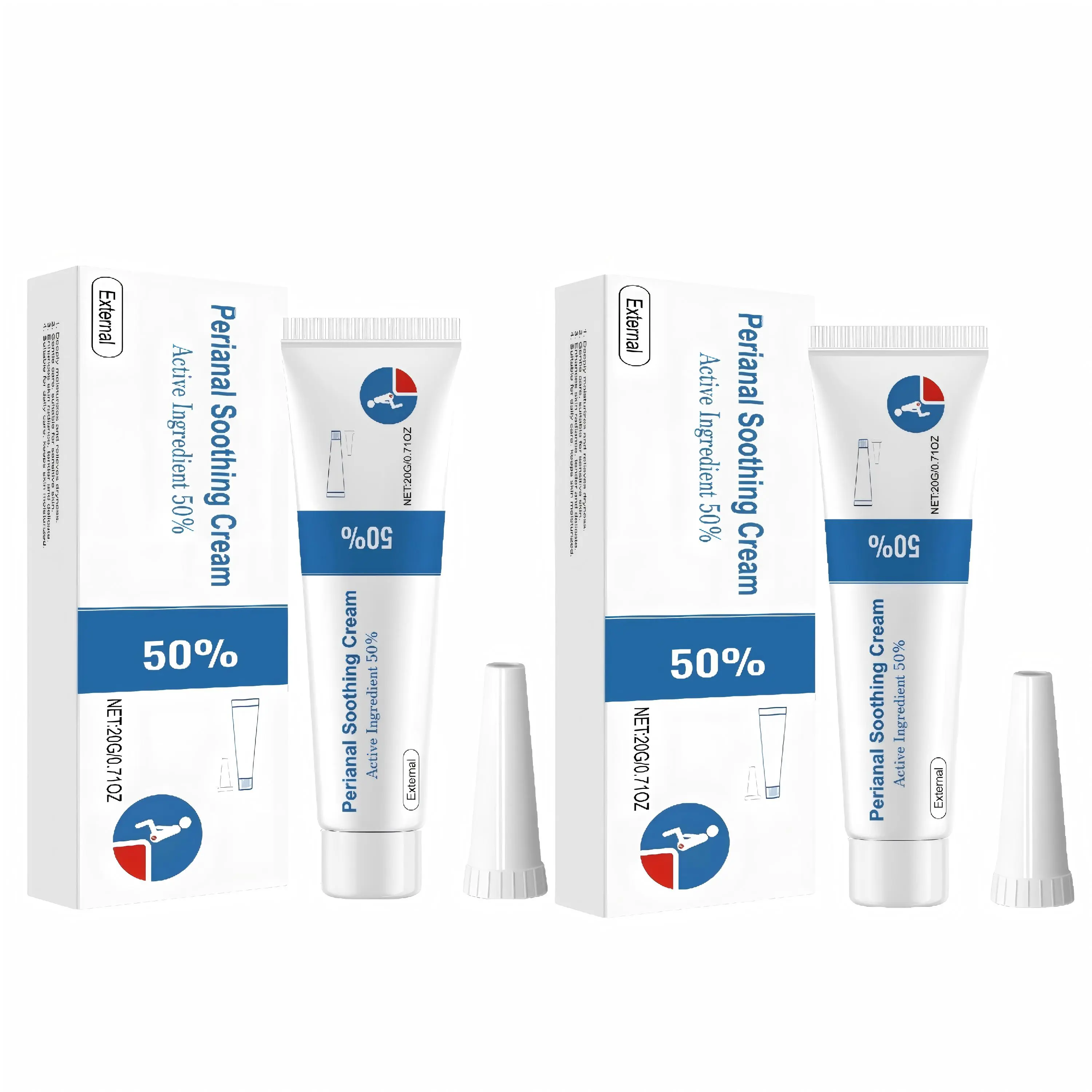 Hemorrhoid & Fissure Treatment Cream, 2 PCS Therapeutic Multi-Pack for Rapid Pain & Irritation Relief, Skin-Friendly Drug-Strength Formula