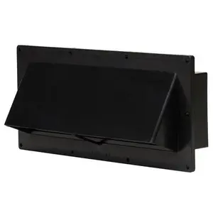 Ventline By Dexter Mobile Home/RV Black Exterior Sidewall Range Hood Vent w/Damper V2111-5