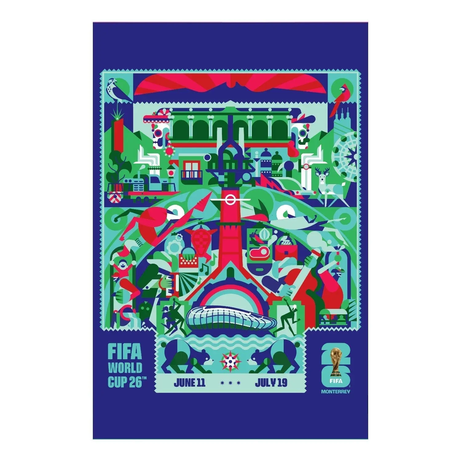 FIFA World Cup 2026™ Monterrey Host City Poster FIFA World Cup 2026™ Monterrey Host City Poster