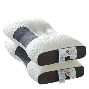 3D SPA Massage Pillow, Soft Knitted Antibacterial Neck Pillow - Adjustable Orthopedic Support -1 count