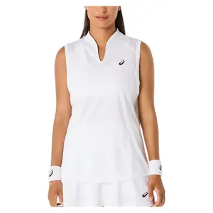 Women`s Court Tennis Tank Brilliant White