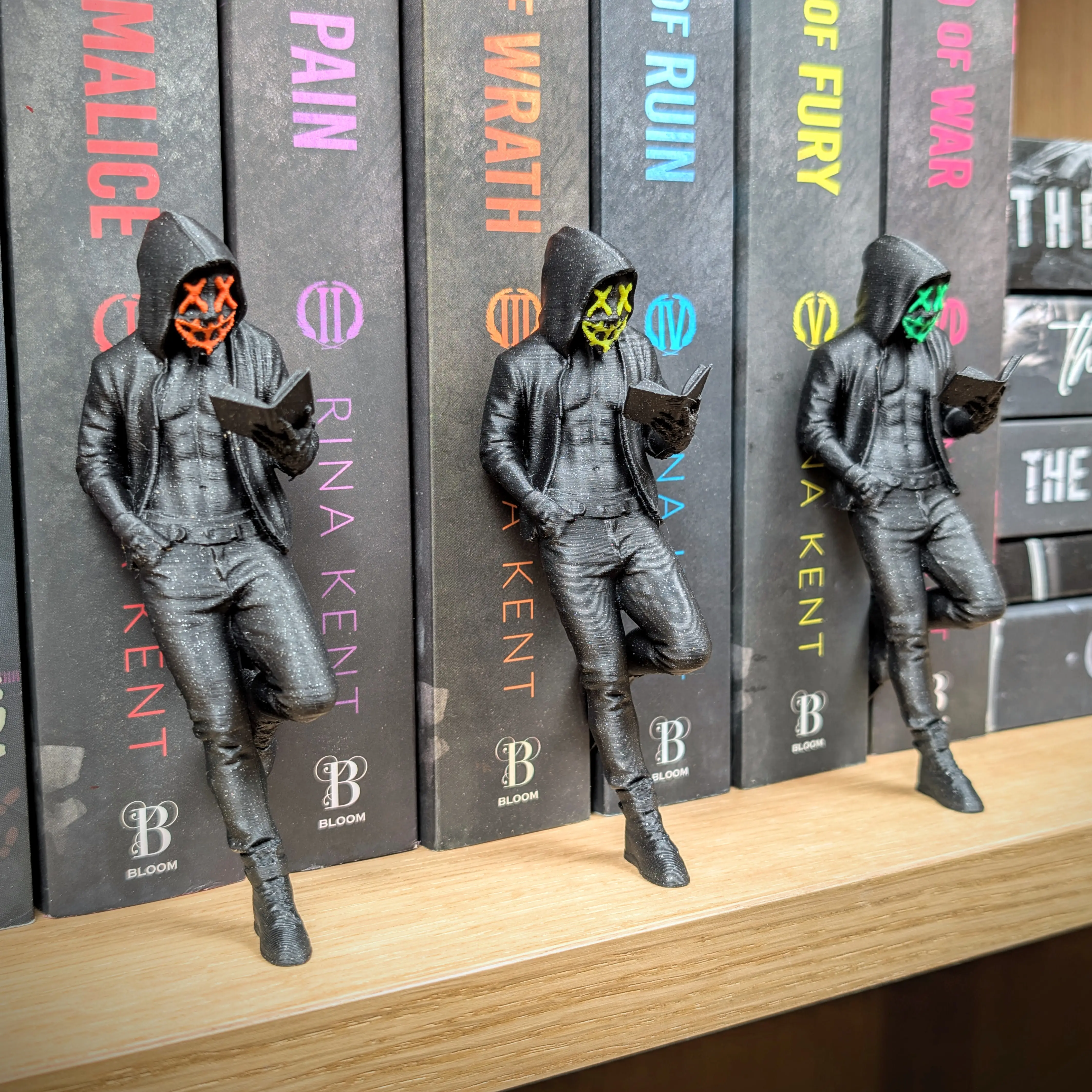 Purge Mask Bookshelf Figurine | Dark Romance Book Decor | Decor for Boyfriend Book Lovers