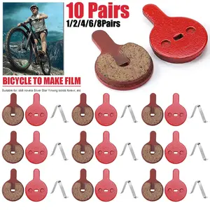 Bike Disc  Pads, Bicycle  Oil Brakes Pad Semi Metal Smooth Braking Low Noise Replacement Bicycle Pads Kit Cycling Mute 026 Accessory Set for BOL BB8 Mountain Electric Scooters