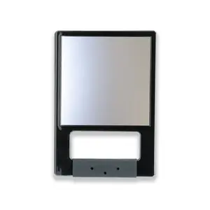 Square Mirror with Handle - Black