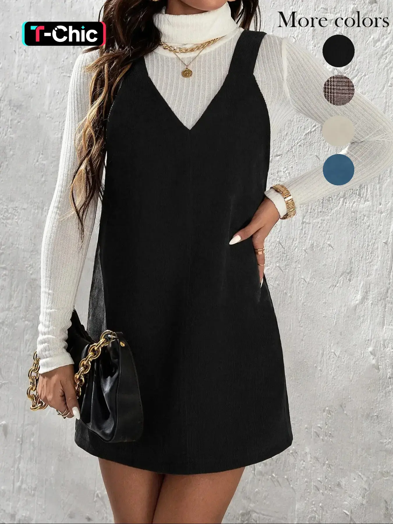 Women's Solid Color Corduroy Fitted Vest Dress without Sweater, Aesthetic Casual Sleeveless Straps Short Dress for Daily Wear, Ladies Clothes for All Seasons - TikTok Shop Women's Solid Color Corduroy Fitted Vest Dress without Sweater, Aesthetic Casual Sleeveless Straps Short Dress for Daily Wear, Ladies Clothes for All Seasons - TikTok Shop